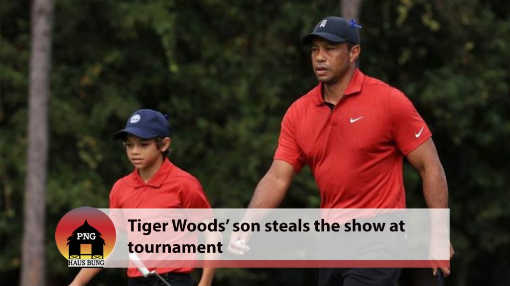 ‘ONE OF THE MOST INCREDIBLE THINGS I’VE SEEN’: TIGER WOODS’ SON IS OUT